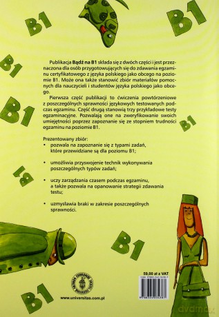 Bądź na B1. Zbiór zadań z języka polskiego oraz przykładowe testy certyfikowane dla poziomu B1 [KSIĄŻKA]