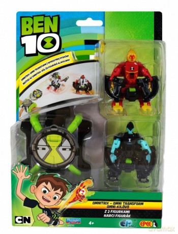 Ben 10 Omnitrix Omni Transform Heatblas + XLR [FIGURKA]