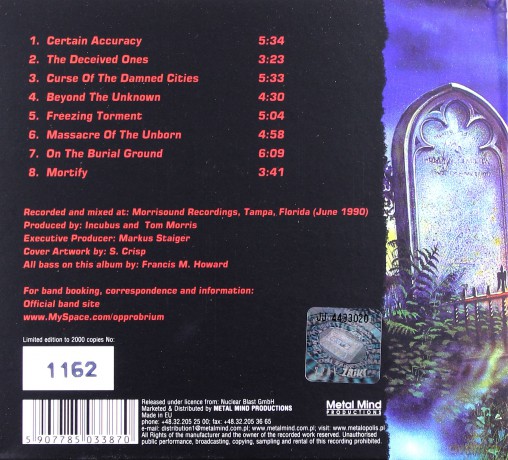 Opprobrium: Beyond The Unknown (Remastered) (digipack) [CD]