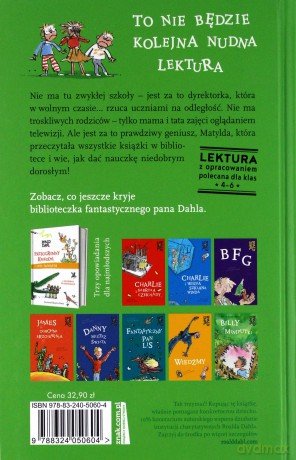 Matylda. Lektura z opracowaniem - Roald Dahl [KSIĄŻKA]