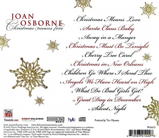 Joan Osborne: Christmas Means Love [CD]