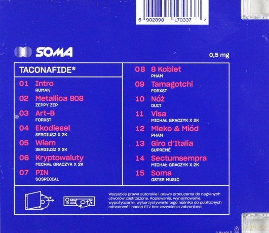 Taconafide: Soma 0,5mg [CD]