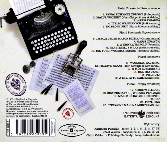 Orkiestra Reprezentacyjna Wojska Polskiego: Drogi Do Niepodległości. Pieśni Powstańcze, Legionowe i Wojenne [CD]