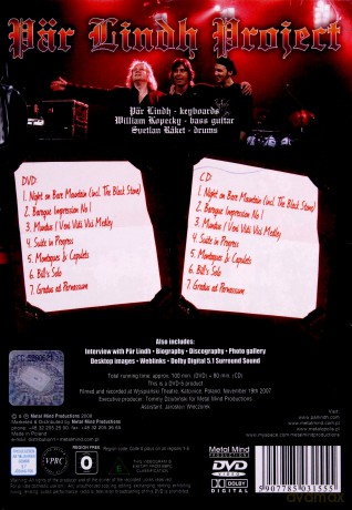 Par Lindh Project: Par Lindh Project In Concert - Live In Poland Ltd (digipack) [CD]+[DVD]