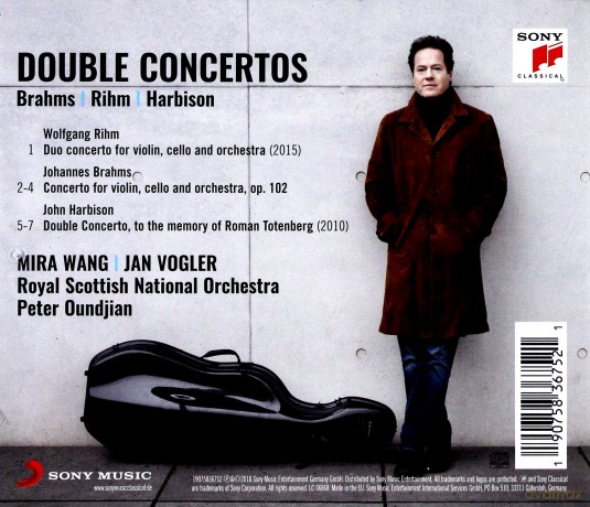 Jan Vogler: Brahms, Rihm, Harbison: Double Concertos [CD]