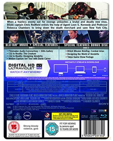 Resident Evil: Vendetta (steelbook) [Blu-Ray]
