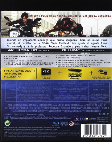 Resident Evil: Vendetta [Blu-Ray 4K]+[Blu-Ray]