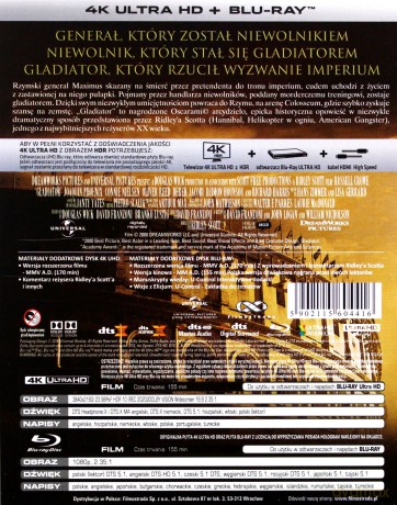 Gladiator (steelbook) [Blu-Ray 4K]+[Blu-Ray]