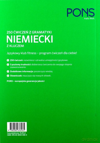 250 ćwiczeń z niemieckiego. Gramatyka [KSIĄŻKA]