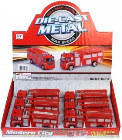 Auto metalowe 12 cm straż pożarna