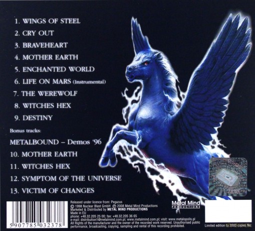 Pegazus: Wings Of Destiny  (Remastered + Bonus Tracks) (digipack) [CD]