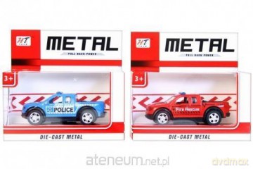 Auto metalowe policja