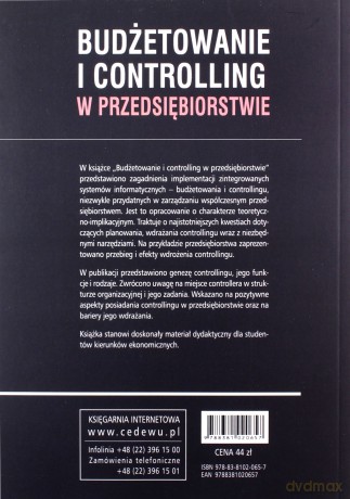 Budżetowanie i controlling w przedsiębiorstwie [KSIĄŻKA]