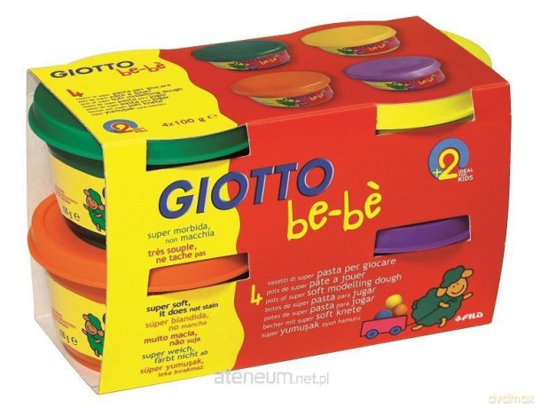 Ciastolina 4x100gr zestaw 2 Bebe