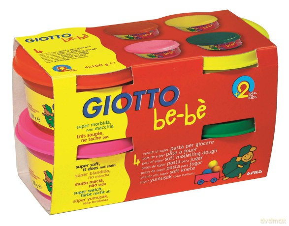 Ciastolina 4x100gr zestaw 3 Bebe