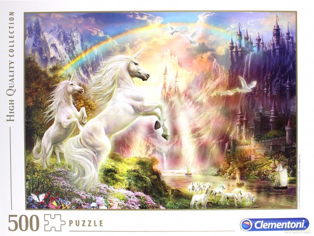 CLEMENTONI 500 el. Sunset Unicorns [PUZZLE]