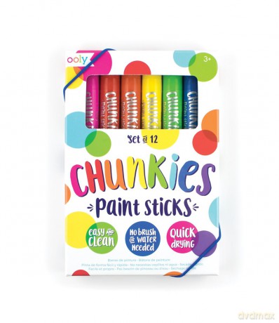Farba w kredce Chunkies Paint Sticks 12 sztuk