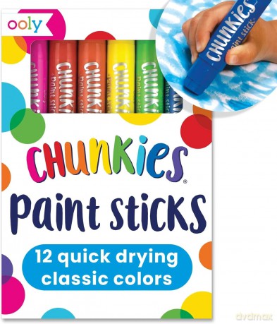 Farba w kredce Chunkies Paint Sticks 12 sztuk