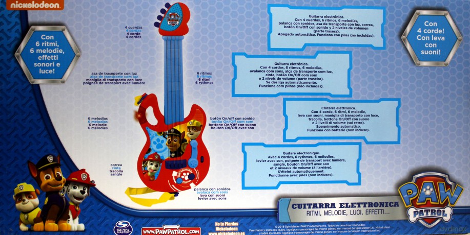 Gitara elektroniczna 4 struny Psi Patrol