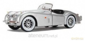 Jaguar XK 120 Roadster Srebrny 1:24