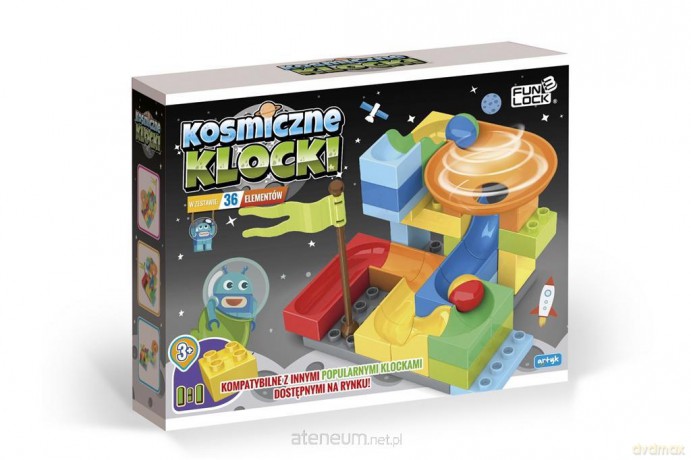 Klocki - zjeżdżalnia piłeczek 36 el. [KLOCKI]