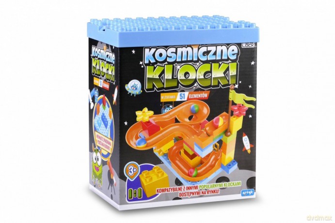 Klocki - Zjeżdżalnia piłeczek 51 el. [KLOCKI]