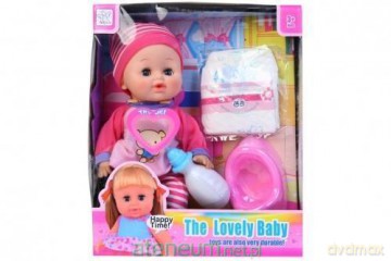 Lalka bobas 35 cm z akcesoriami