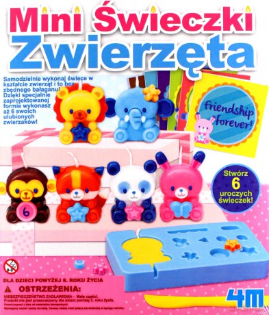Mini świeczki Zwierzęta