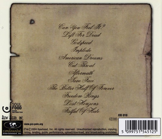 Pro-Pain: Fistful Of Hate [CD]