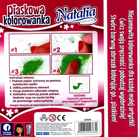 Piaskowa kolorowanka