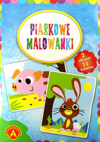 Piaskowe malowanki - Świnka i Królik