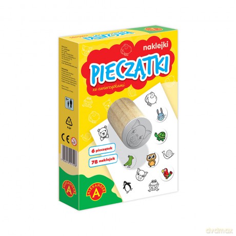 Pieczątki i naklejki ze zwierzątkami mini