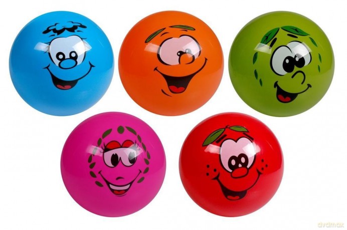 Piłka PVC Kolorowe Buźki