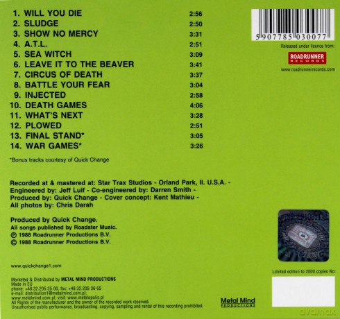 Quick Change: Circus Of Death (Remastered + Bonus Tracks) (digipack) [CD]