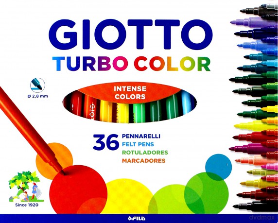 Pisaki Turbo Color 36 kolorów