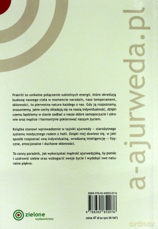 Prakriti odkryj swoją prawdziwą naturę - Robert E. Svoboda [KSIĄŻKA]