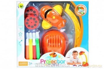 Projektor plastikowy z akcesoriami