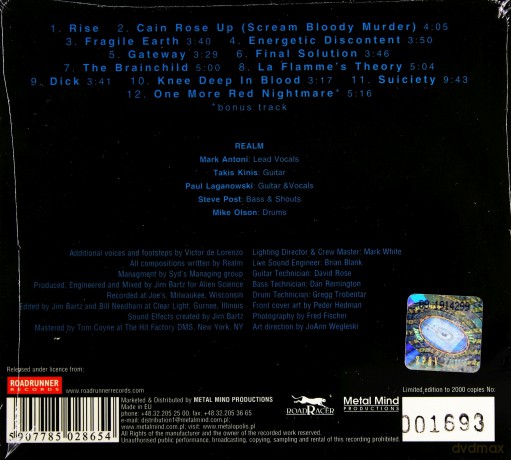 Realm: Suiciety + Bonusy (Reedycja) (digipack) [CD]