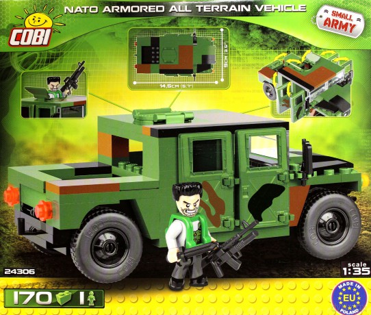 Small Army Kołowy humvee jungle [KLOCKI]