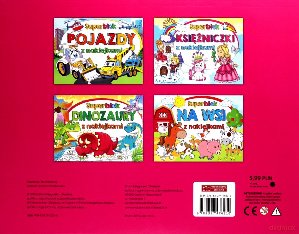 Superblok z naklejkami. Księżniczki [KSIĄŻKA]