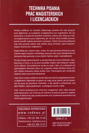 Technika pisania prac magisterskich i licencjackich [KSIĄŻKA]
