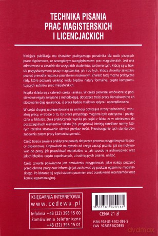 Technika pisania prac magisterskich i licencjackich [KSIĄŻKA]