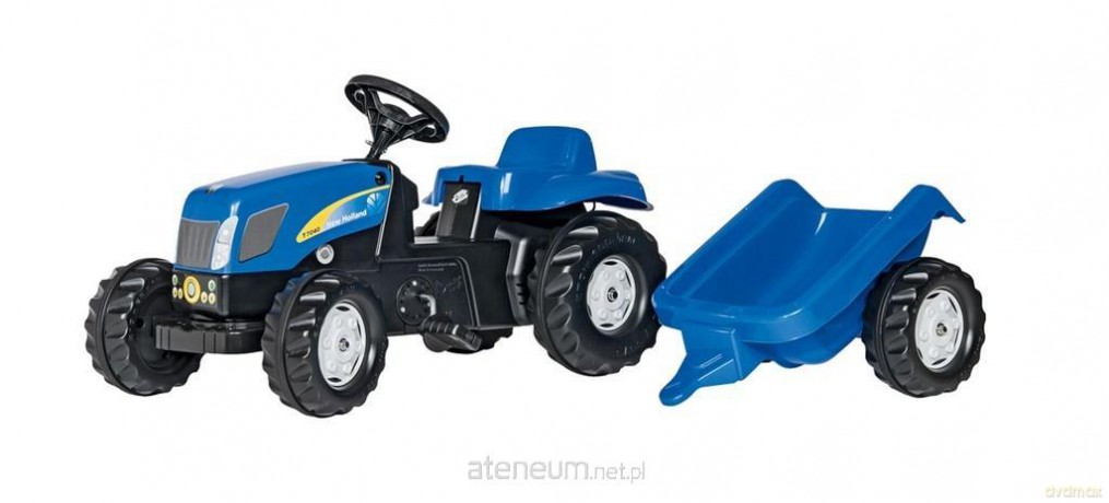 Traktor New Holland z przyczepą