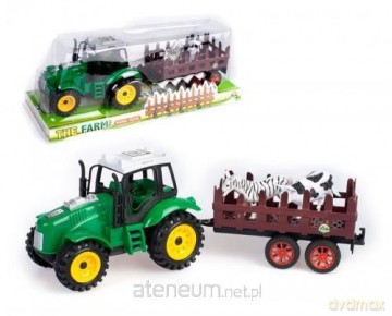 Traktor plastikowy z akcesoriami