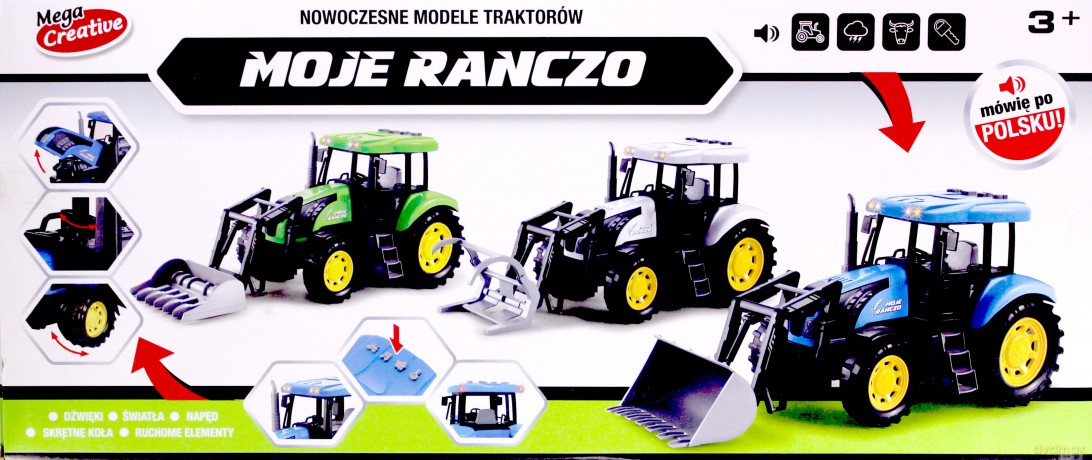Traktor z dźwiękiem Moje Ranczo 42 cm