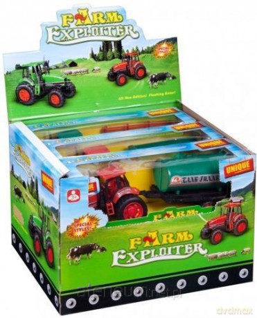 Traktor z przyczepą