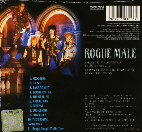 Rogue Male: Animal Man (Remastered) (digipack) [CD]