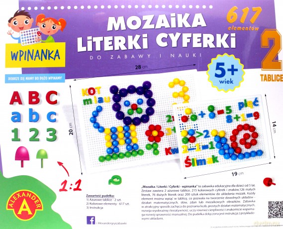 Wpinanka - Mozaika Literki i Cyferki