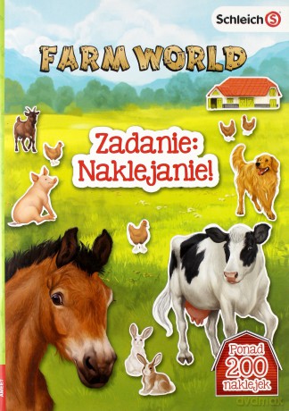 Zadanie: naklejanie! Farm World [KSIĄŻKA]