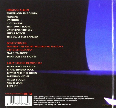Saxon: Power & The Glory [CD]